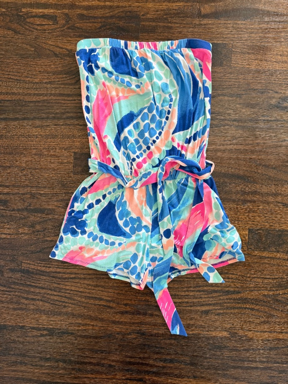 Lilly Pulitzer The Ritz Romper in Multi Ocean Jewels Size XS